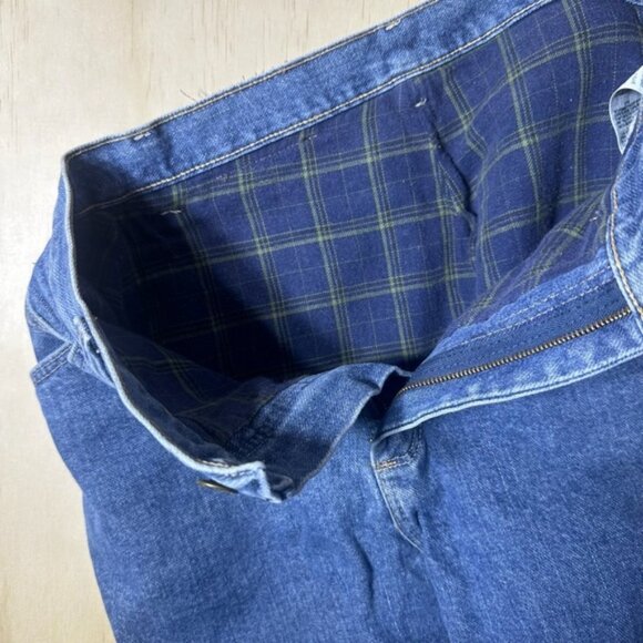 Wrangler Rugged Wear Jeans Flannel Lined Women’s Size 9 Inseam 32” - Picture 12 of 13